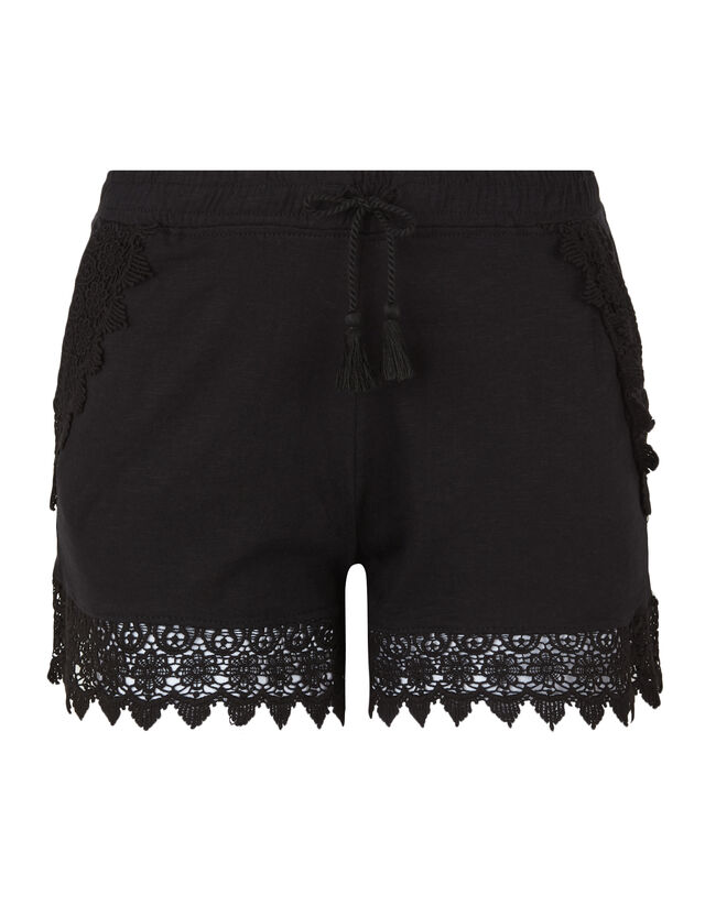 Damen Shorts - Häkelspitze