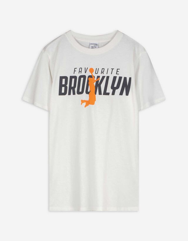 Tricou - Imprimeu - Alb