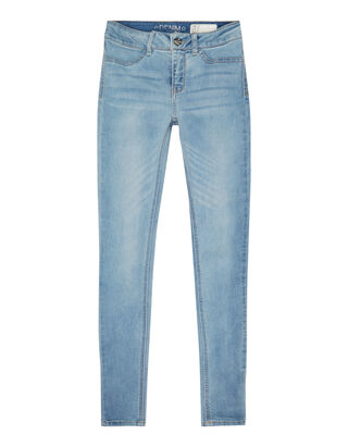 Damen Stone Washed Jeggings mit Ziernaht