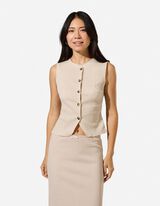 Top - Cr&ecirc;pe - Beige