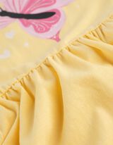 Kleid - Print - hellgelb
