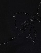 Pullover - Ziersteine - schwarz