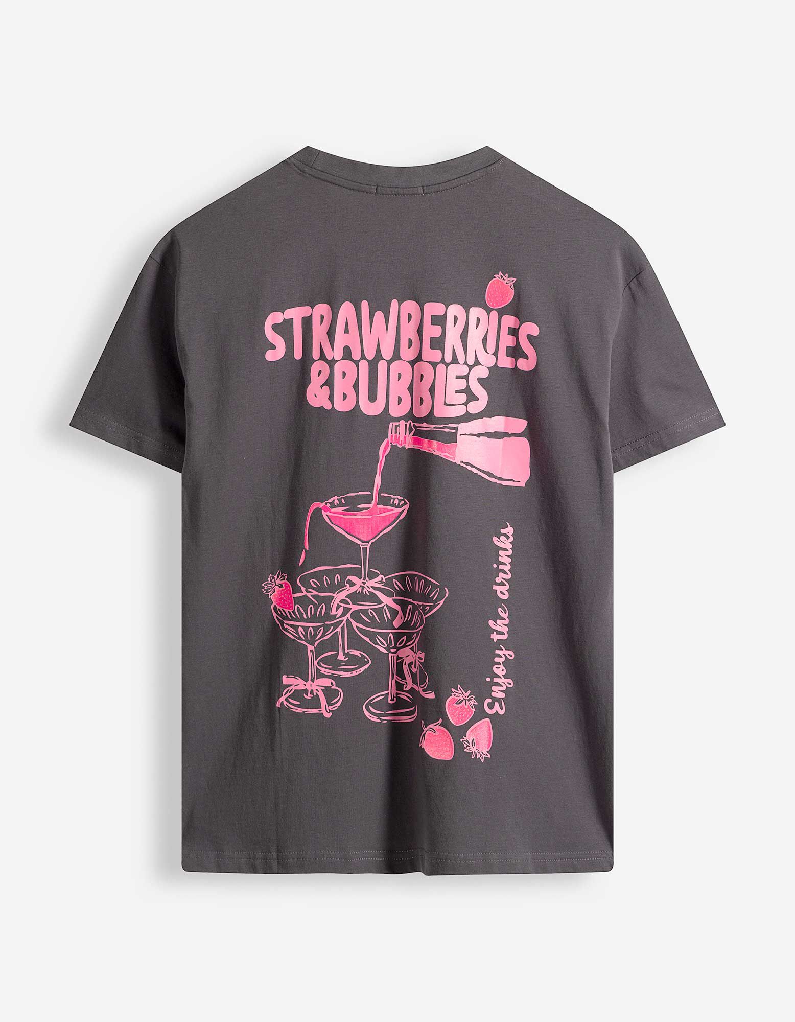 T-Shirt - R&uuml;ckenprint - dunkelgrau