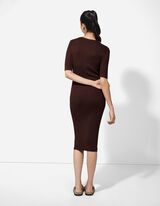 Abito - Misto viscosa - marrone scuro