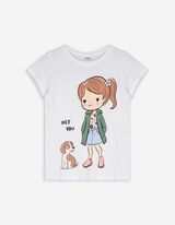 T-Shirt - Print - weiß