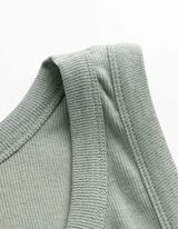 Top - Rippenstruktur - t&uuml;rkis