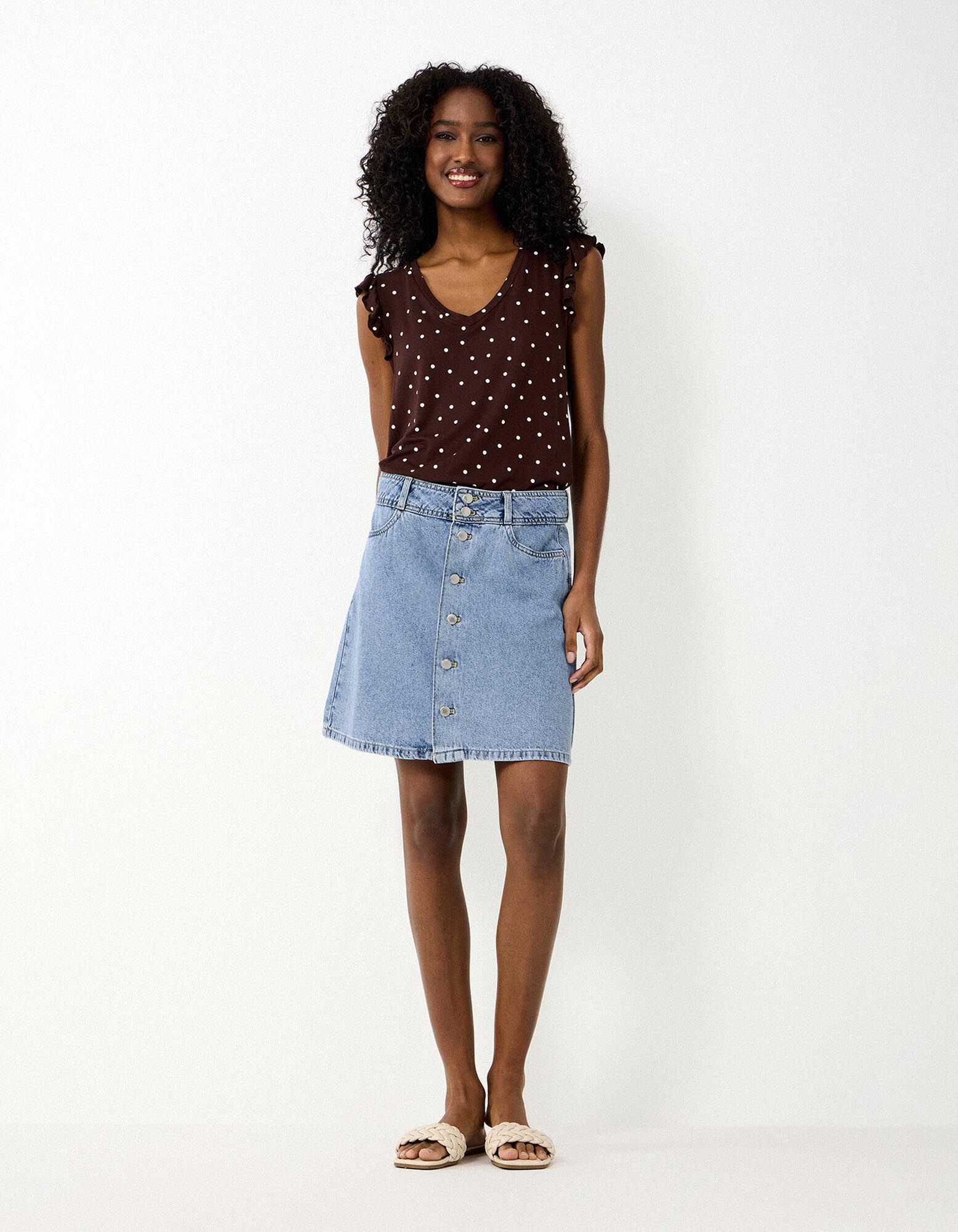 Jeansrock - light blue denim - Hellblau