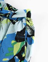 Kratke hlače - Pas za zavezovanje - modra