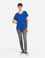 T-shirt - Misto viscosa - blu