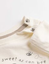 Hossz&uacute;ujj&uacute; p&oacute;l&oacute;, leggings &eacute;s nyakbaval&oacute; szett - Micimack&oacute; - b&eacute;zs