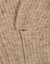 Kardigan - Zapínání na zip - béžová