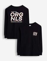 T-shirt &agrave; manches longues - Coupe oversize - noir