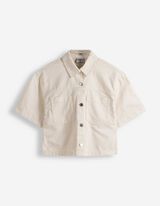 Chemise en jean - Unicolore - blanc