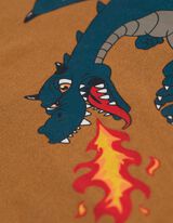 Hosszú ujjú felső - Nyomott minta - barna