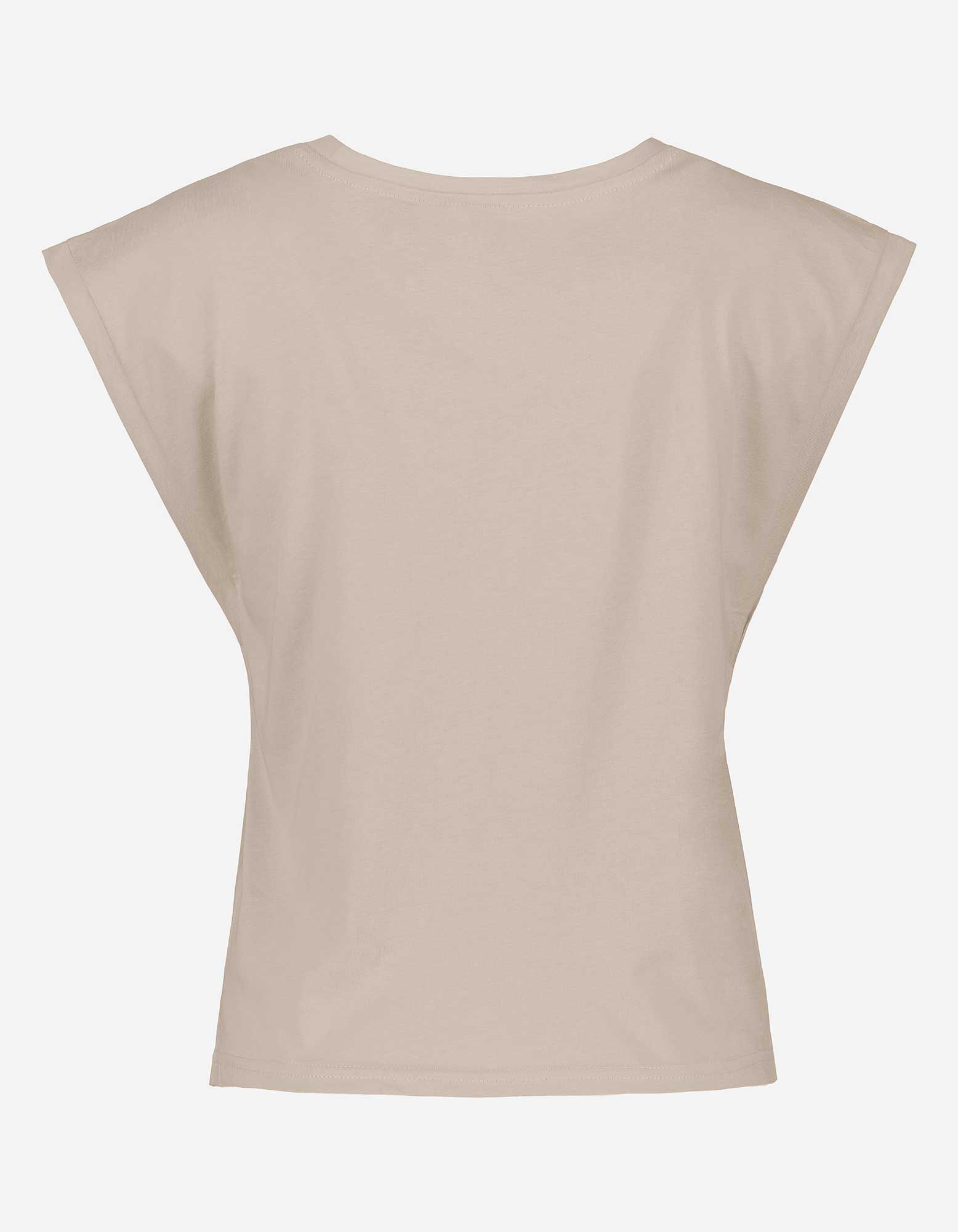 T-shirt - Encolure ronde - Beige