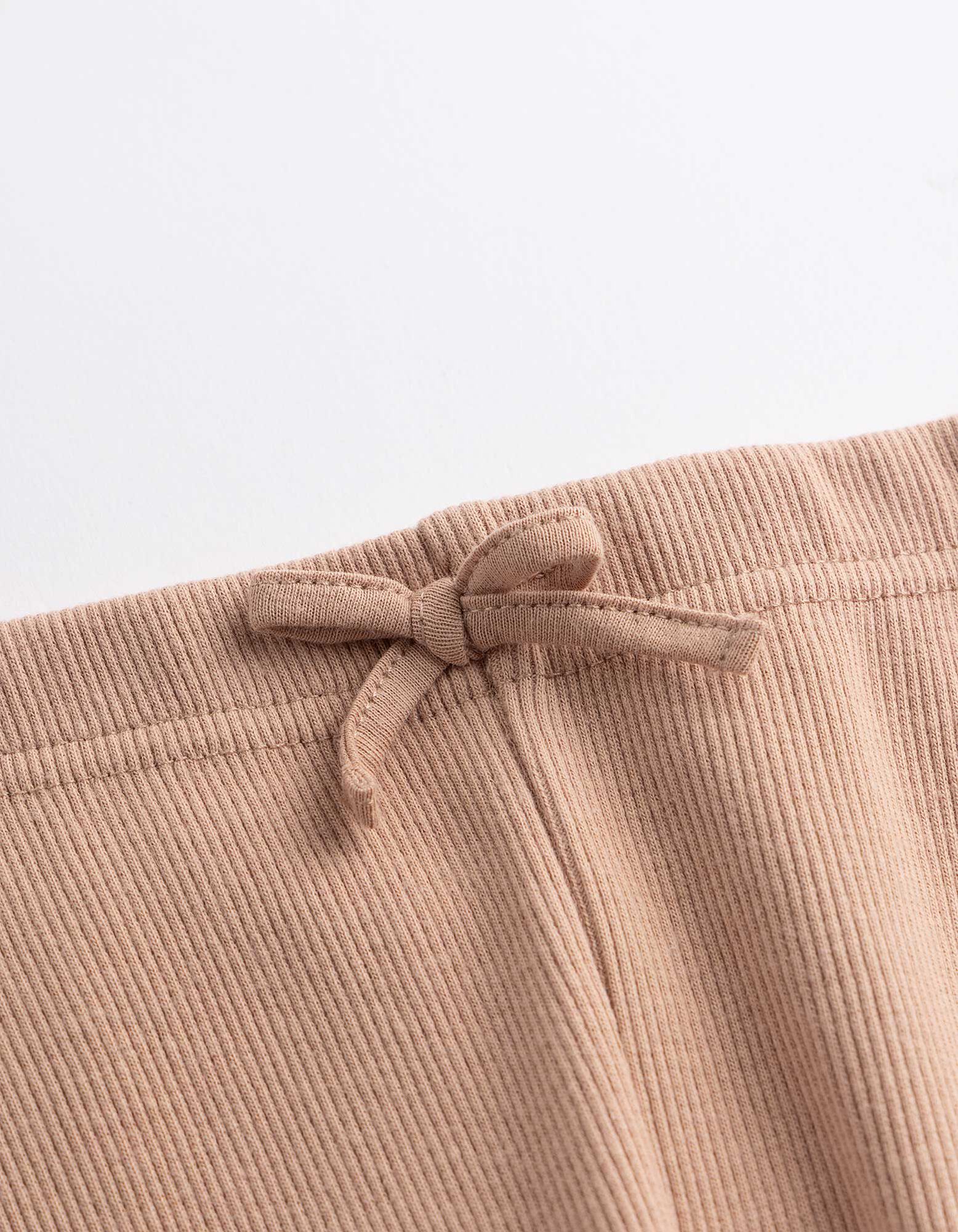 Legging - Geribd - bruin