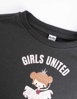 Felpa - Volant - grigio scuro