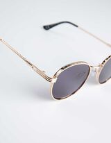 akiniai nuo saulės - Metalinės detalės - auksinis