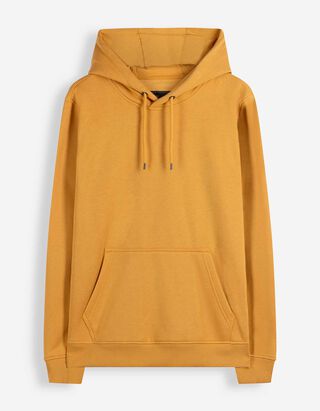Sweat-shirt - Capuche - Jaune