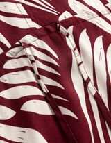 Kleid - Allover-Print - dunkelrot