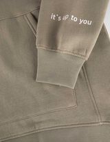 Felpa con cappuccio - Oversized Fit - verde