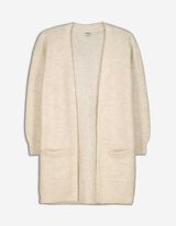 Cardigan lungo - Maglia - beige