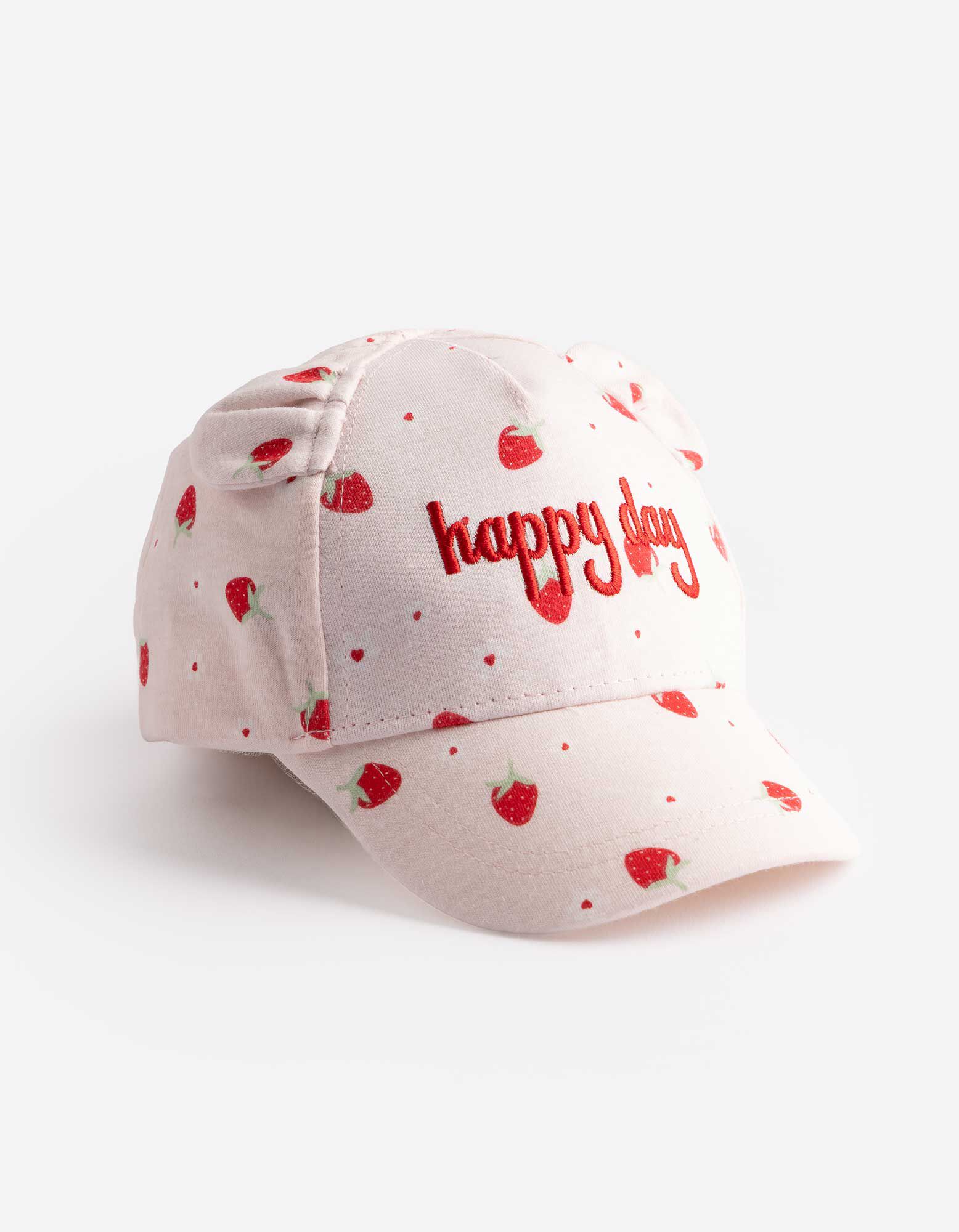 czapka bejsbol&oacute;wka - nadruk na całej powierzchni - rozowy