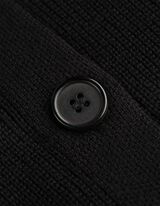 Giacca in maglia - Scollo a V - nero