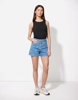 Ujjatlan felső - Szűk fazon - fekete