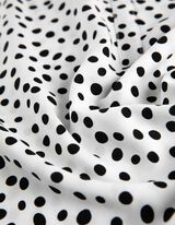 Blouseshirt - Stippenmotief - wit