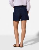 Jeansshorts - Regular Fit - Dunkelblau