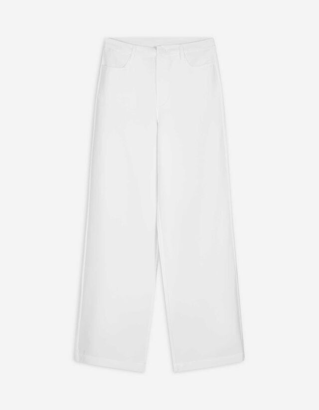 Hose - Straight Fit - weiß