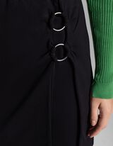 Mini krilo - Kovinski detajli - crna