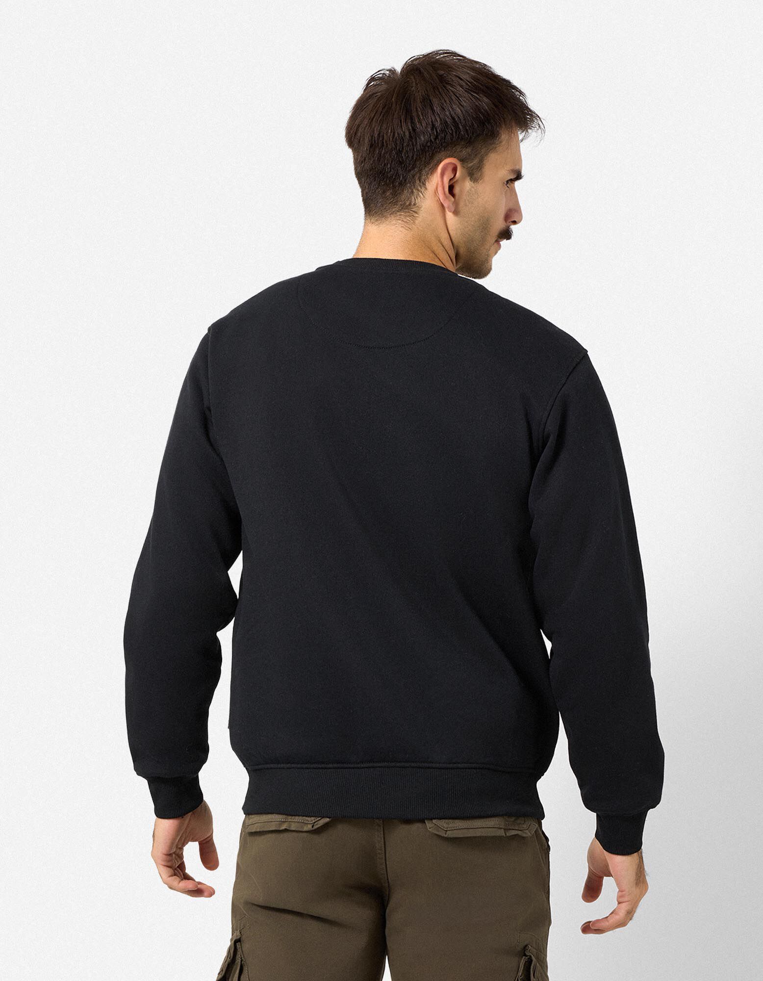 Sweat-shirt - Relax Fit - noir