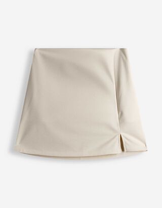 Jupe-short - Unicolore - blanc