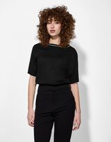 Pullover - Kurze &Auml;rmel - schwarz