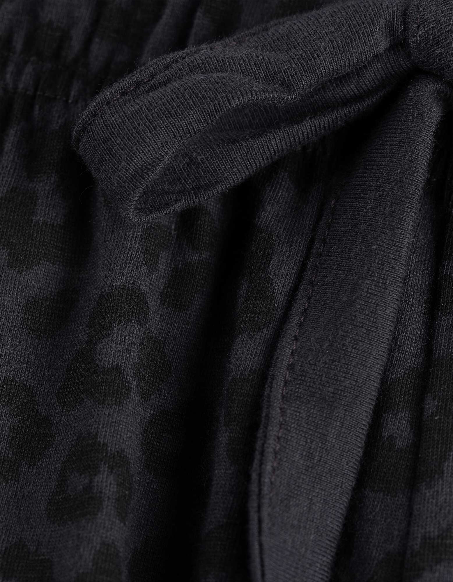 Pantalon de pyjama - Motif l&eacute;opard - gris fonc&eacute;