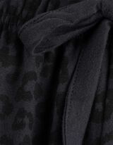 Pantalon de pyjama - Motif l&eacute;opard - gris fonc&eacute;