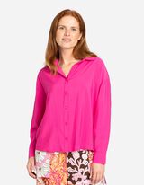 Camicia blusata - Misto viscosa - rosa fucsia