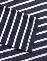 Tričko s dlouhým rukávem - Ozdobné knoflíky - tmave modra