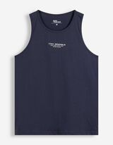 Tanktop - &Auml;rmellos - Dunkelblau