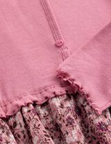 Kleid - Florales Muster - Pink