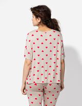 Pyjamashirt - Print all-over - beige