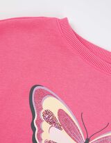 Dukserica - Sa šljokicama - ruzicasta