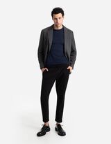 švarkas - Užsegama sagomis - juodas