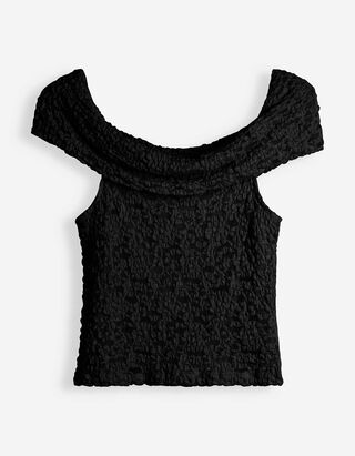 T-Shirt - Spitze - schwarz
