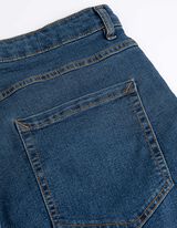 Kratke traperice - efekti pranja - tamno plava