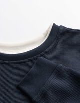 Sweatshirt - Labelpatch - Dunkelblau