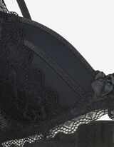 Brushalter - čipkasti - crno