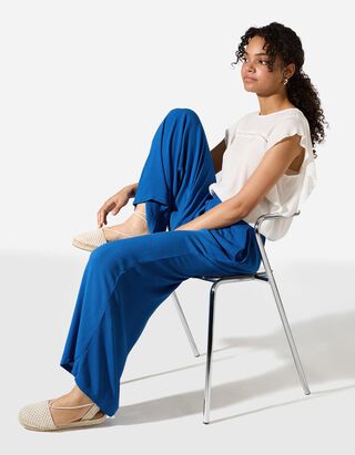 Culotte - Wide fit - blauw